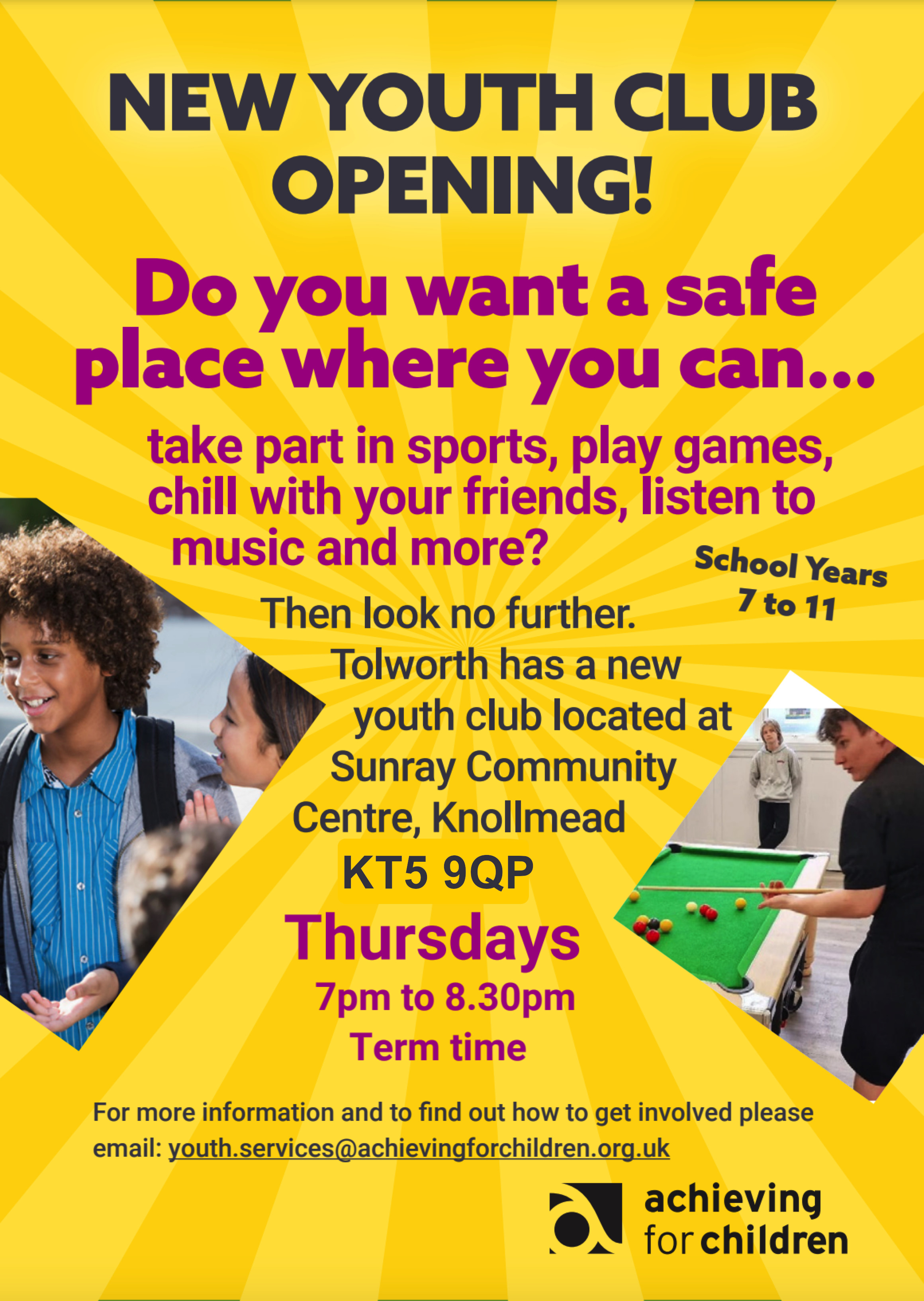 Exciting New Youth Club Launch at Sunray Community Centre CIC!